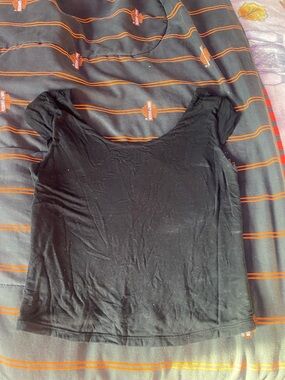 wild fable Black Scoop Neck Tank Top